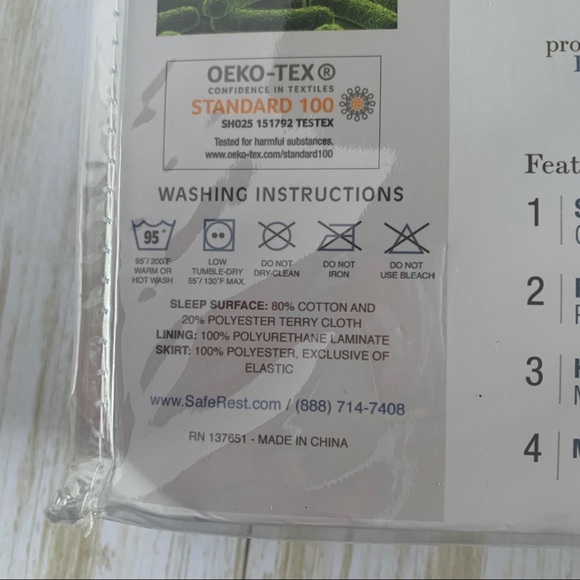 NEW Safe Rest Premium Mattress Protector Twin XL - Picture 5 of 7